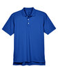 UltraClub Men's Cool & Dry Stain-Release Performance Polo COBALT FlatFront