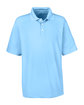 UltraClub Men's Cool & Dry Stain-Release Performance Polo COLUMBIA BLUE OFFront