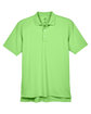 UltraClub Men's Cool & Dry Stain-Release Performance Polo LIGHT GREEN FlatFront