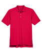UltraClub Men's Cool & Dry Stain-Release Performance Polo red FlatFront