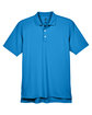 UltraClub Men's Cool & Dry Stain-Release Performance Polo pacific blue FlatFront