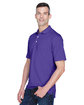 UltraClub Men's Cool & Dry Stain-Release Performance Polo purple ModelQrt