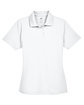 UltraClub Ladies' Cool & Dry Stain-Release Performance Polo WHITE FlatFront