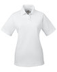 UltraClub Ladies' Cool & Dry Stain-Release Performance Polo WHITE OFFront