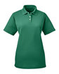 UltraClub Ladies' Cool & Dry Stain-Release Performance Polo FOREST GREEN OFFront