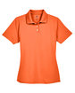 UltraClub Ladies' Cool & Dry Stain-Release Performance Polo orange FlatFront