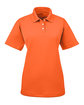 UltraClub Ladies' Cool & Dry Stain-Release Performance Polo orange OFFront