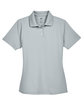 UltraClub Ladies' Cool & Dry Stain-Release Performance Polo SILVER FlatFront