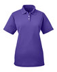 UltraClub Ladies' Cool & Dry Stain-Release Performance Polo purple OFFront