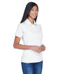 UltraClub Ladies' Cool & Dry Stain-Release Performance Polo white ModelQrt