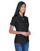 UltraClub Ladies' Cool & Dry Stain-Release Performance Polo BLACK ModelQrt