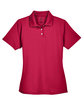 UltraClub Ladies' Cool & Dry Stain-Release Performance Polo cardinal FlatFront