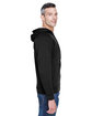 UltraClub Adult Rugged Wear Thermal-Lined Full-Zip Fleece Hooded Sweatshirt  ModelSide