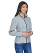 UltraClub Ladies' Iceberg Fleece Full-Zip Jacket grey heather ModelQrt