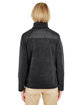 UltraClub Ladies' Fleece Jacket with Quilted Yoke Overlay  ModelBack