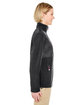 UltraClub Ladies' Fleece Jacket with Quilted Yoke Overlay  ModelSide