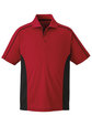 Extreme Men's Eperformance™ Fuse Snag Protection Plus Colorblock Polo CLASSIC RED/ BLK OFFront