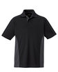Extreme Men's Tall Eperformance™ Fuse Snag Protection Plus Colorblock Polo BLACK/ CARBON OFFront