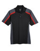 Extreme Men's Eperformance™ Strike Colorblock Snag Protection Polo BLACK / CL RED FlatFront