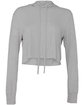 Bella + Canvas Ladies' Cropped Long Sleeve Hoodie T-Shirt ath grey triblnd FlatFront