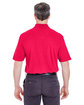UltraClub Adult Classic Piqué Polo with Pocket RED ModelBack