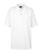 UltraClub Adult Classic Piqué Polo with Pocket WHITE OFFront