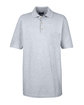 UltraClub Adult Classic Piqué Polo with Pocket HEATHER GREY OFFront