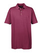 UltraClub Adult Classic Piqué Polo with Pocket BURGUNDY OFFront