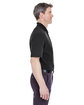UltraClub Adult Classic Piqué Polo with Pocket BLACK ModelSide