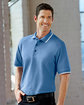 UltraClub Men's Short-Sleeve Whisper PiquPolo with Tipped Collar and Cuffs  Lifestyle
