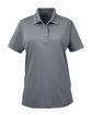 UltraClub Ladies' Cool & Dry 8-Star Elite Performance Interlock Polo charcoal OFFront