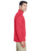 UltraClub Men's Cool & Dry Heathered Performance Quarter-Zip RED HEATHER ModelSide
