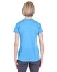 UltraClub Ladies'  Cool & Dry Heathered Performance T-Shirt columbia blu hth ModelBack