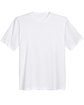 UltraClub Men's Cool & Dry Basic Performance T-Shirt white FlatFront