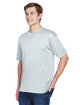 UltraClub Men's Cool & Dry Basic Performance T-Shirt grey ModelQrt