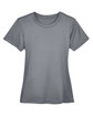 UltraClub Ladies' Cool & Dry Basic Performance T-Shirt charcoal FlatFront