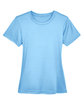 UltraClub Ladies' Cool & Dry Basic Performance T-Shirt columbia blue FlatFront
