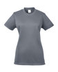 UltraClub Ladies' Cool & Dry Basic Performance T-Shirt charcoal OFFront
