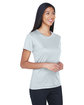 UltraClub Ladies' Cool & Dry Basic Performance T-Shirt grey ModelQrt