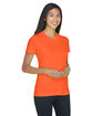 UltraClub Ladies' Cool & Dry Basic Performance T-Shirt bright orange ModelQrt