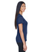 UltraClub Ladies' Cool & Dry Basic Performance T-Shirt navy ModelSide