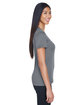 UltraClub Ladies' Cool & Dry Basic Performance T-Shirt charcoal ModelSide