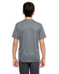 UltraClub Youth Cool & Dry Basic Performance T-Shirt charcoal ModelBack