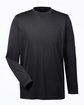 UltraClub Men's Cool & Dry Performance Long-Sleeve Top black OFFront
