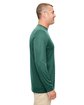 UltraClub Men's Cool & Dry Performance Long-Sleeve Top forest green ModelSide