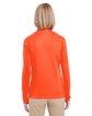 UltraClub Ladies' Cool & Dry Performance Long-Sleeve Top bright orange ModelBack