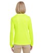 UltraClub Ladies' Cool & Dry Performance Long-Sleeve Top bright yellow ModelBack
