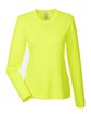 UltraClub Ladies' Cool & Dry Performance Long-Sleeve Top bright yellow OFFront