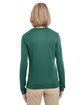 UltraClub Ladies' Cool & Dry Performance Long-Sleeve Top forest green ModelBack