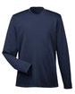 UltraClub Youth Cool & Dry Performance Long-Sleeve Top navy OFFront